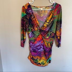 Beautiful Colorful Boston Proper Tunic Top
